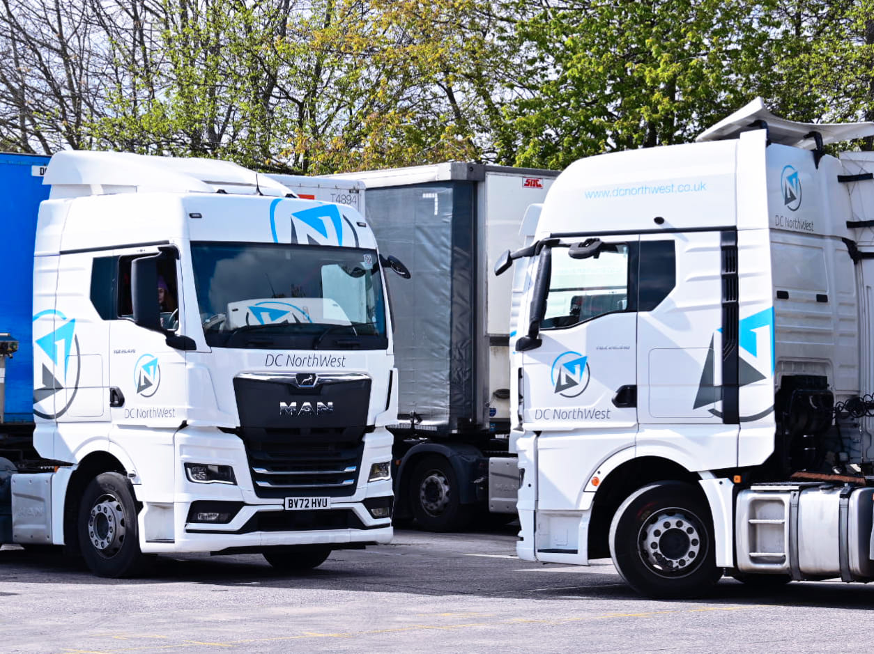 Two DC Northwest tractor units parked side by side